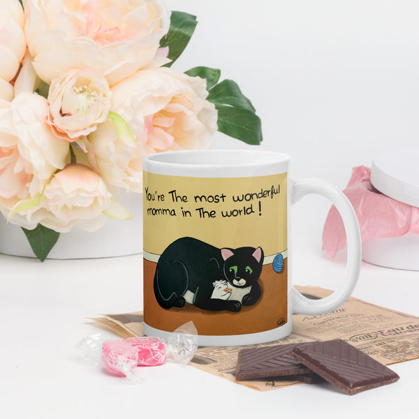 "You're the most wonderful momma in the world" mug